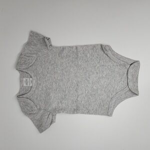 Baby Neutral 3-6 mon Gray Cotton Onesie